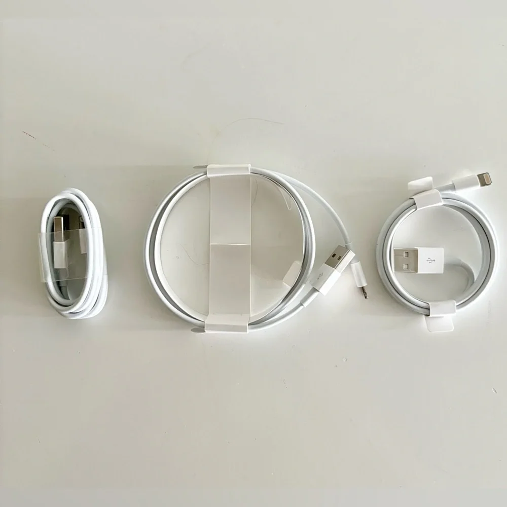 Apple Lightning to USB Cable - set of 3 - NEW